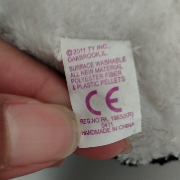 -TY BEANIE BALLZ BONSAI THE PANDA BEAR 5" PLUSH STUFFED ANIMAL ROUND 2011 - Picture 9 of 11